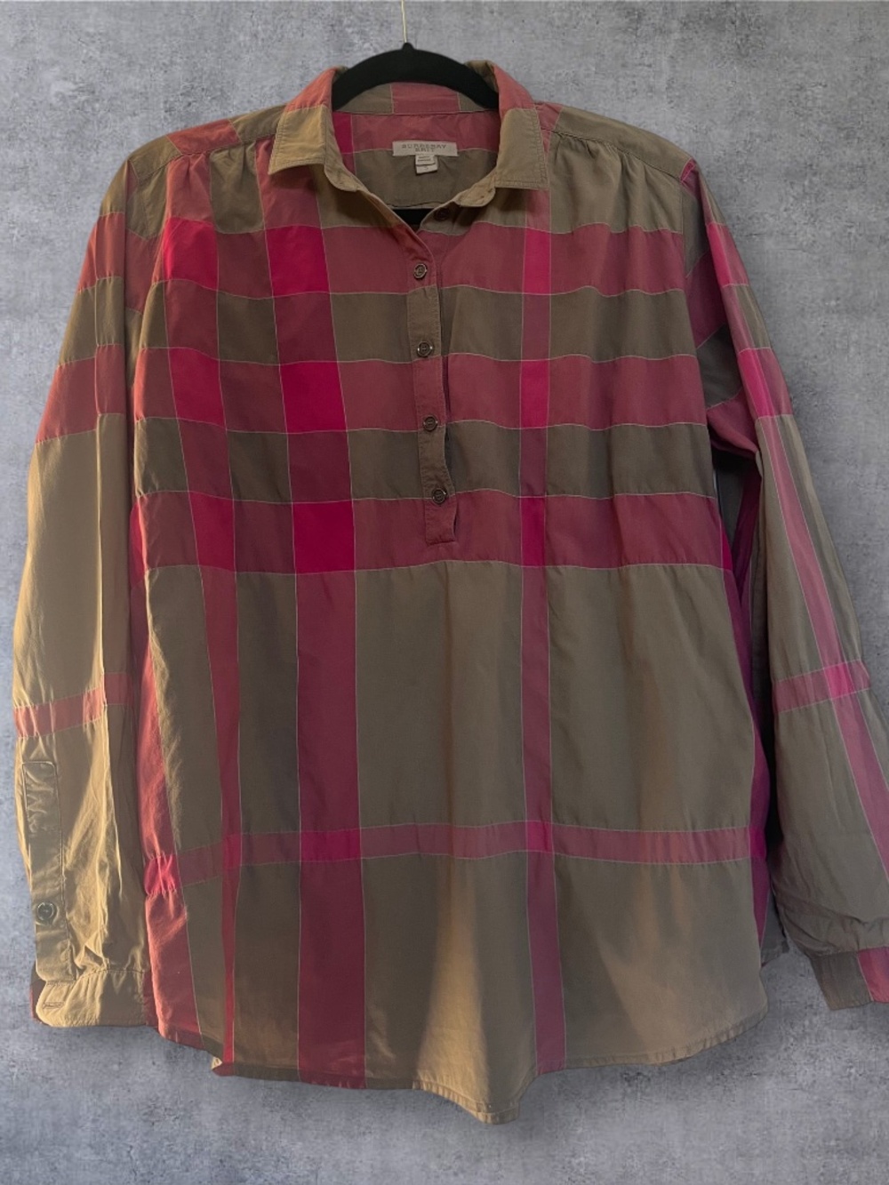 Burberry Brit Check Cotton Button-Up Shirt